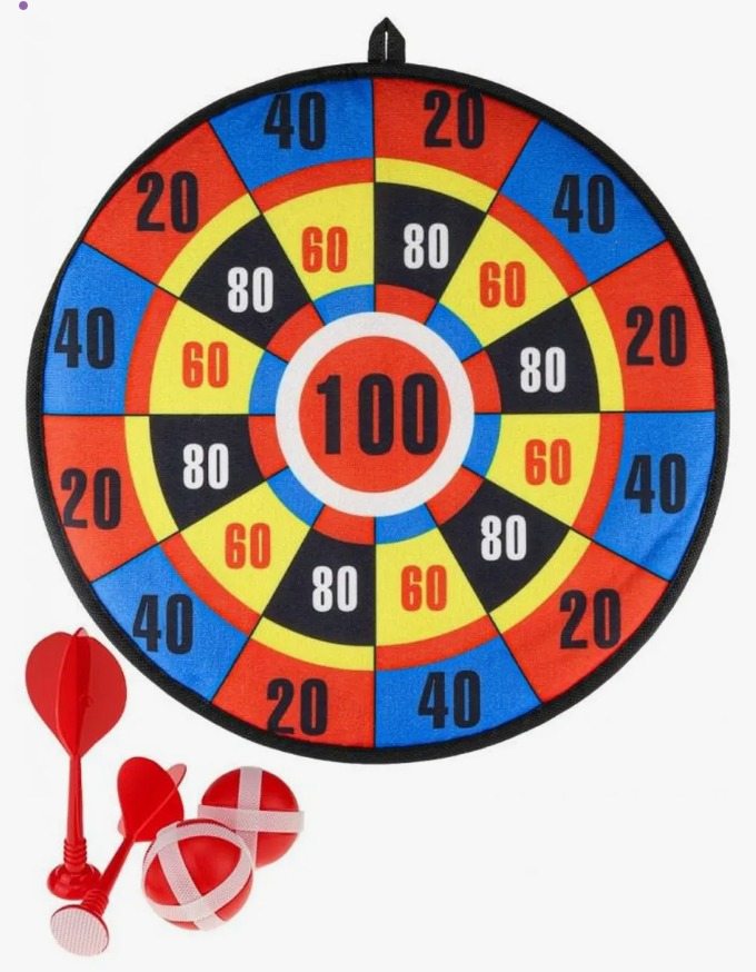 JOGO DE DARDOS C/3 DARDOS DE VELCRO 36CM0 